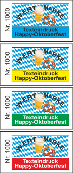 1000 Wertmarken "Happy-Oktoberfest"