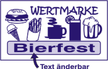 1000 Wertmarken "Bier-Essen-Bierfest"