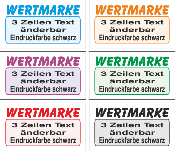 1000 Garderobenmarken 5 Abschnitte Rückseite