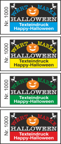 1000 Wertmarken "Happy-Halloween"