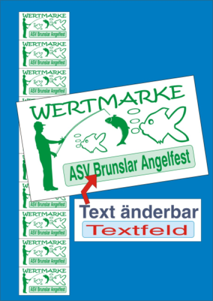 1000 Wertmarken "Angelsport-Angeln Typ 1"