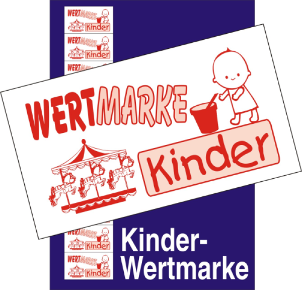 1000 Wertmarken "Kinder-Kinderfest-Kindergarten", rot