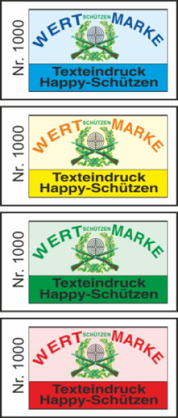 1000 Wertmarken "Happy-Schützen"