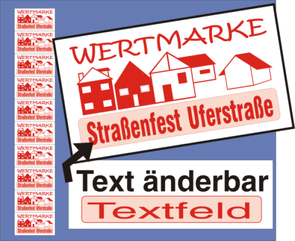 1000 Wertmarken "Straßenfest"