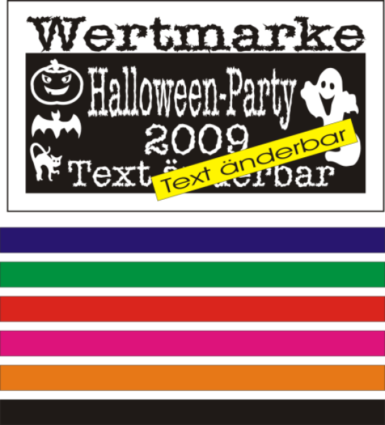 1000 Wertmarken "Halloween"