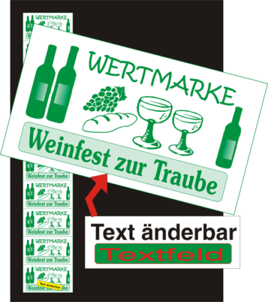 1000 Wertmarken "Weinfest-Winzerfest"