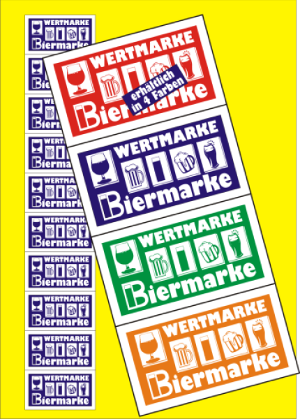 1000 Wertmarken "Biermarke EXTRA"