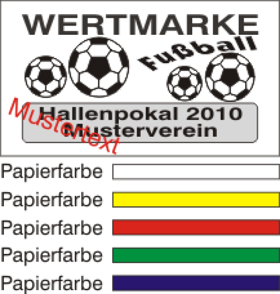 1000 Wertmarken "Fußball SW Typ 3"