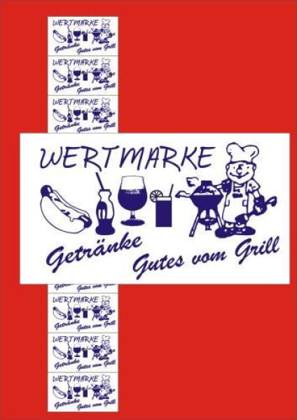 1000 Wertmarken "Grillmeister", blau