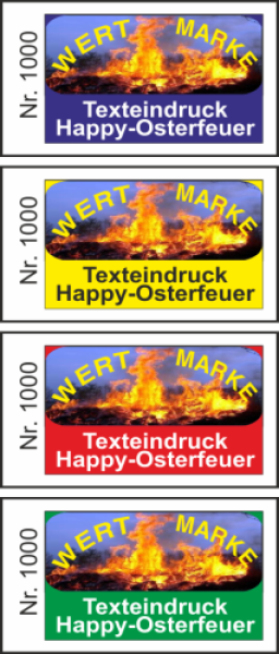 1000 Wertmarken "Happy-Osterfeuer"