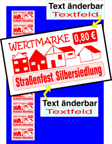 1000 Wertmarken "Straßenfest 2"