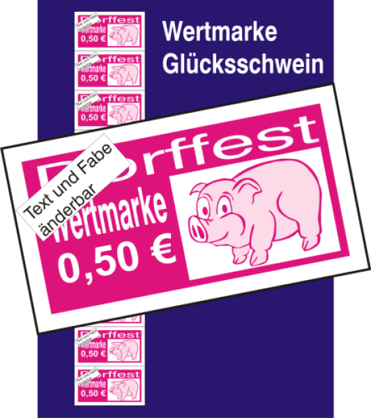 1000 Wertmarken "Schweinchen"