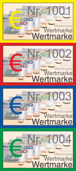 1000 Wertmarken "EURO"