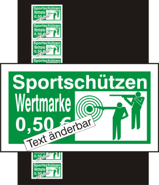 1000 Wertmarken "Schützen Sportschützen Typ 5"