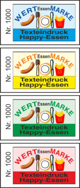 1000 Wertmarken "Happy-Essen"