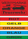 1000 Wertmarken "Feuerwehr neutral SW Typ 1"