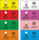 500 Garderobenmarken "neutral", 14 mm Bügelloch, Nr. 0001-0500